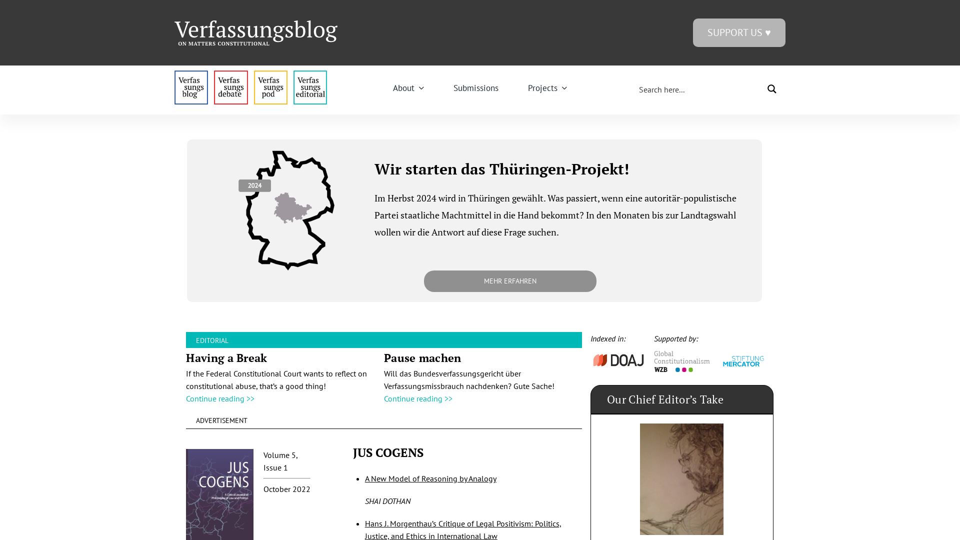 Webseitenstatus verfassungsblog.de ist   ONLINE