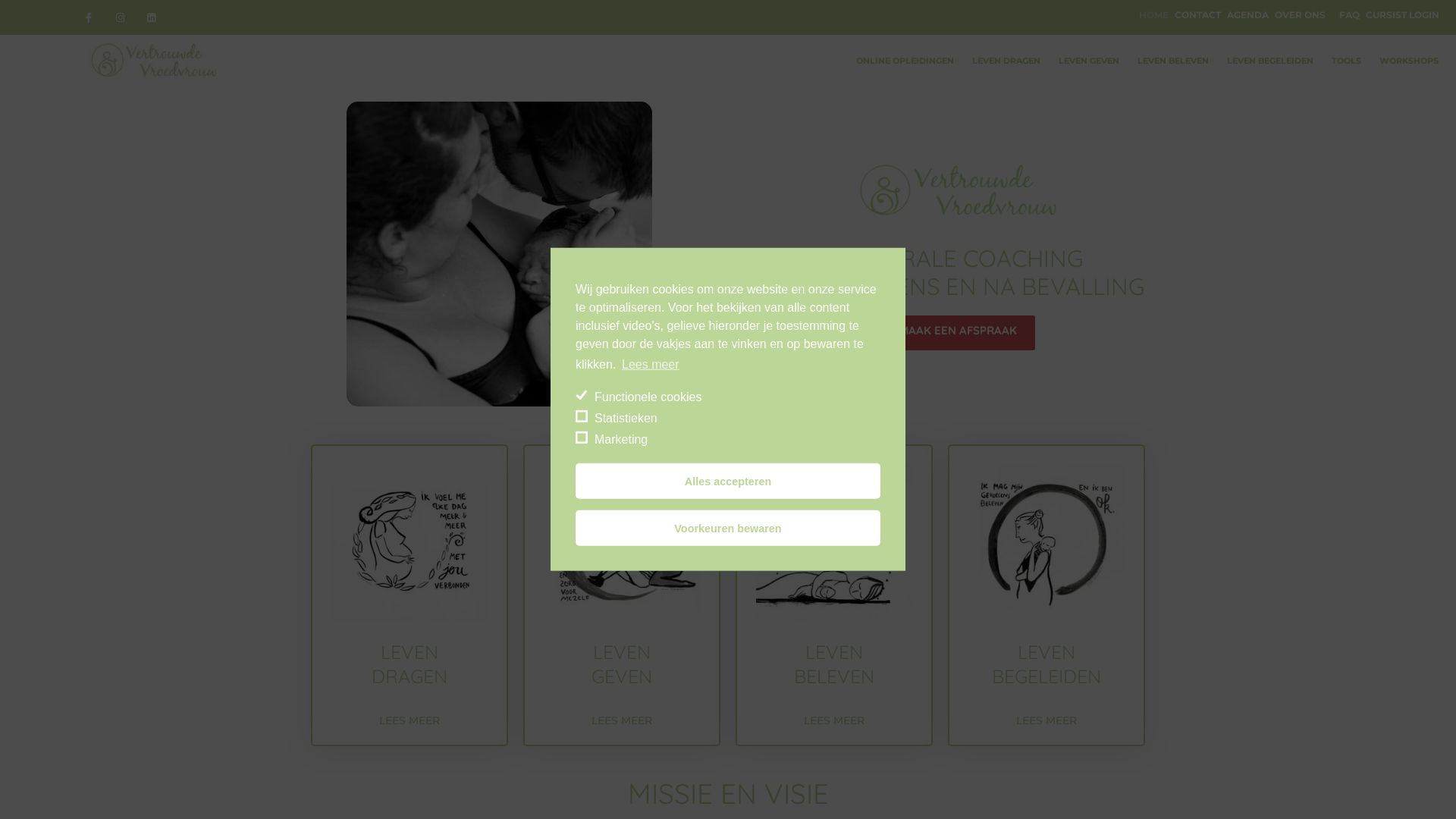 Webseitenstatus vertrouwdevroedvrouw.be ist   ONLINE