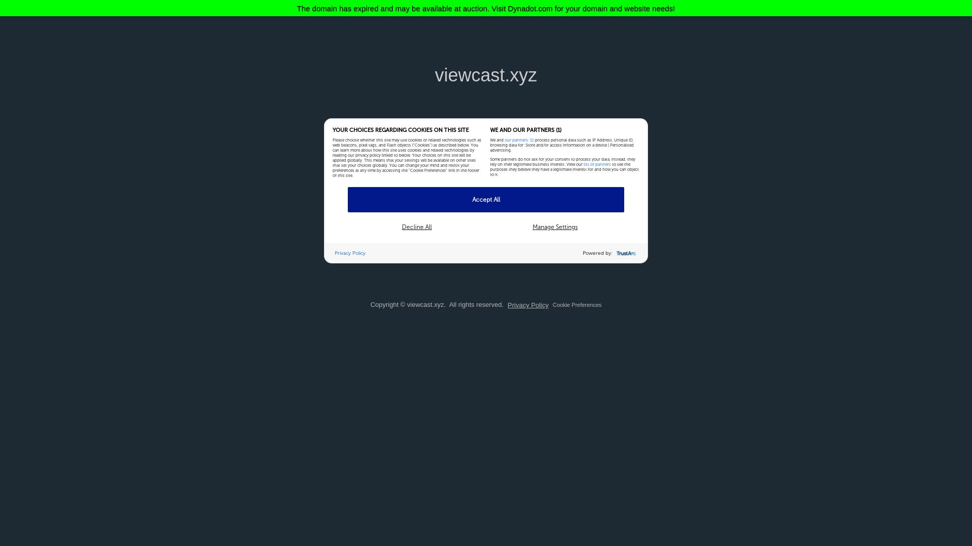 Webseitenstatus viewcast.xyz ist   ONLINE