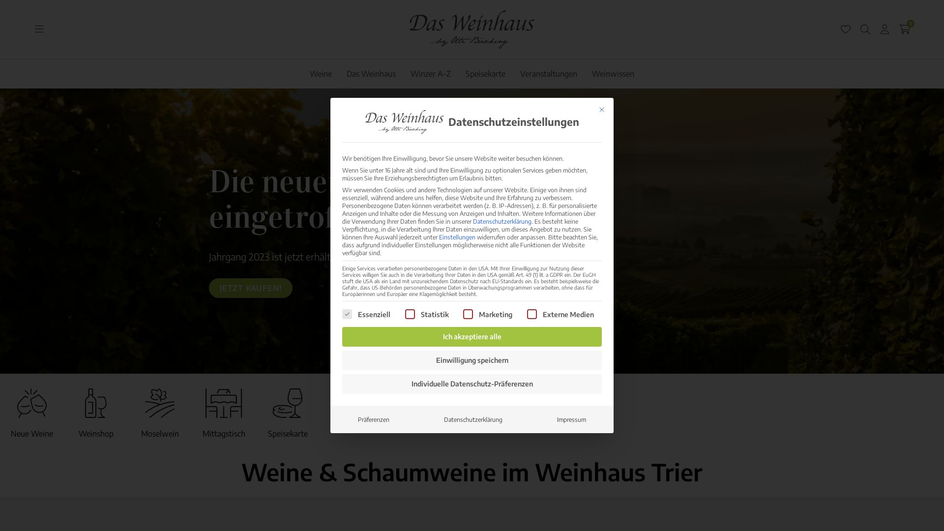 Webseitenstatus weinhaus-trier.de ist   ONLINE