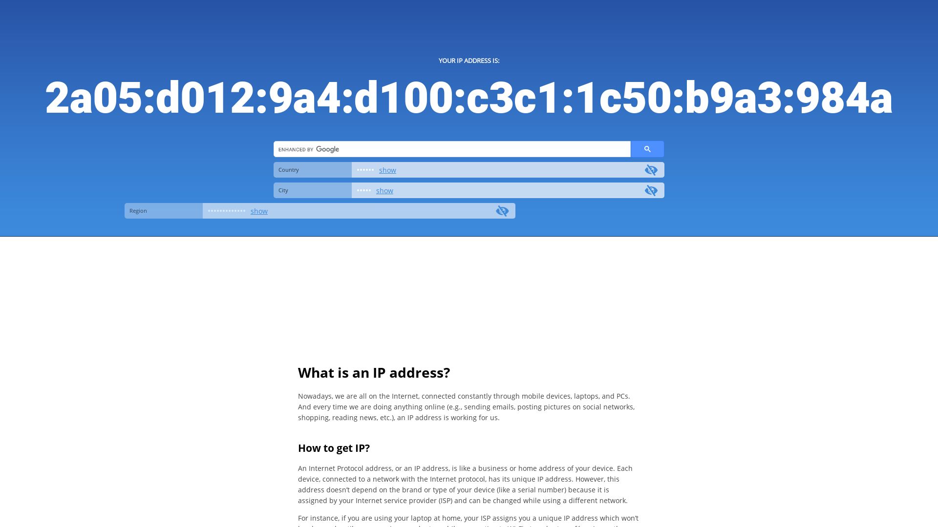 Webseitenstatus whatismyip.li ist   ONLINE