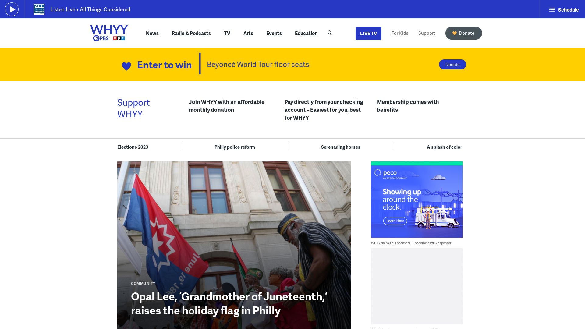 Webseitenstatus whyy.org ist   ONLINE