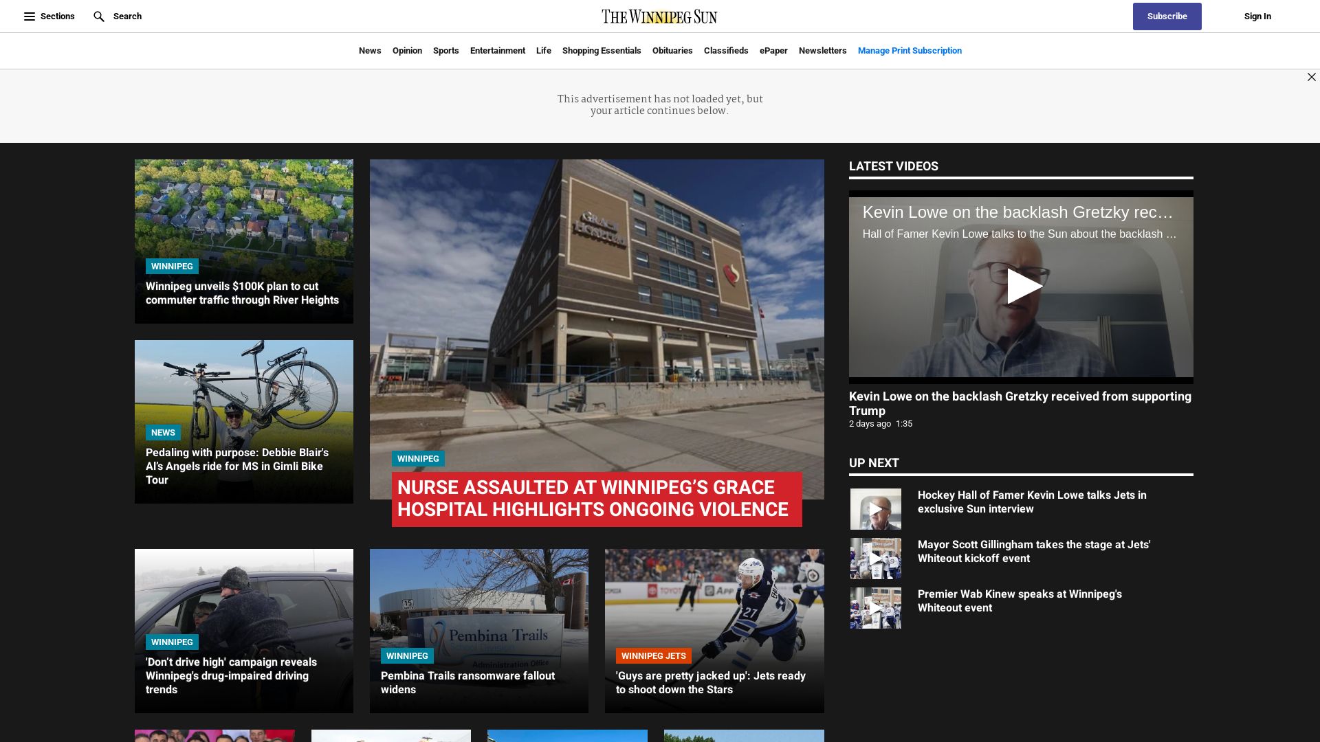 Webseitenstatus winnipegsun.com ist   ONLINE