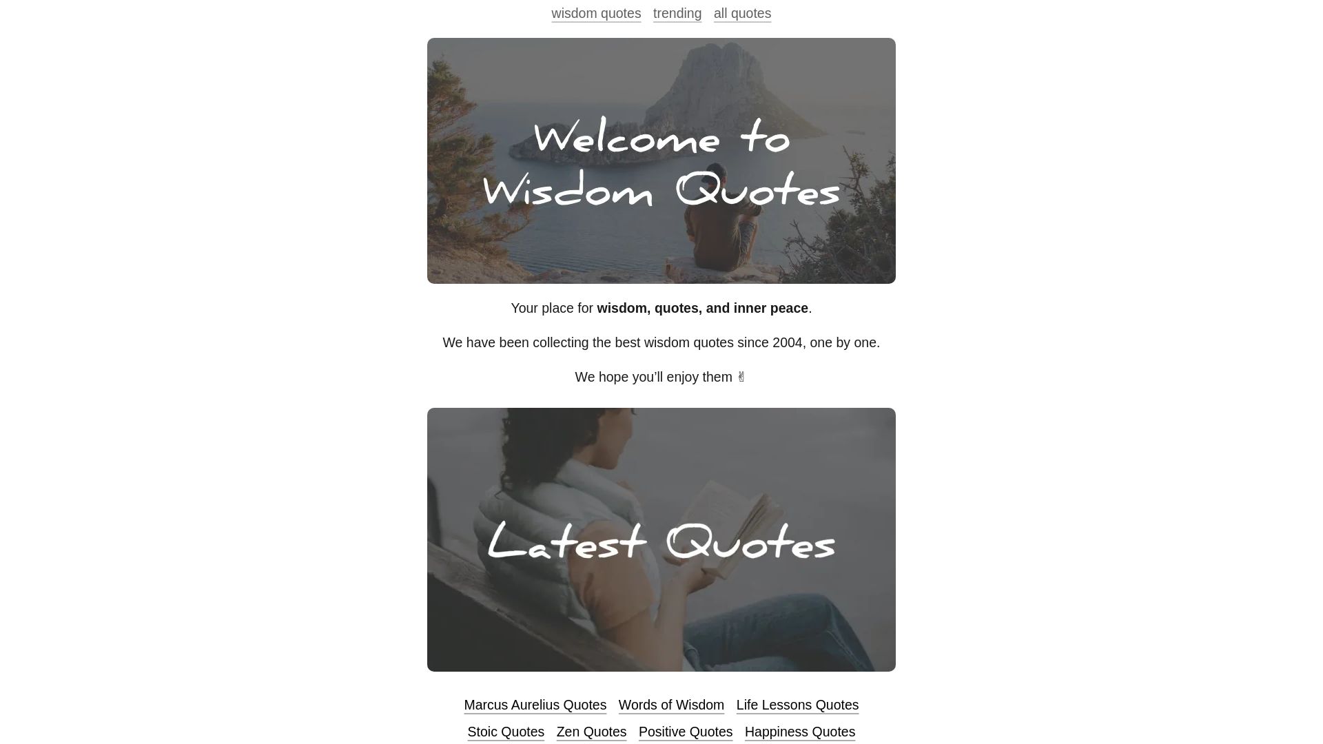Webseitenstatus wisdomquotes.com ist   ONLINE