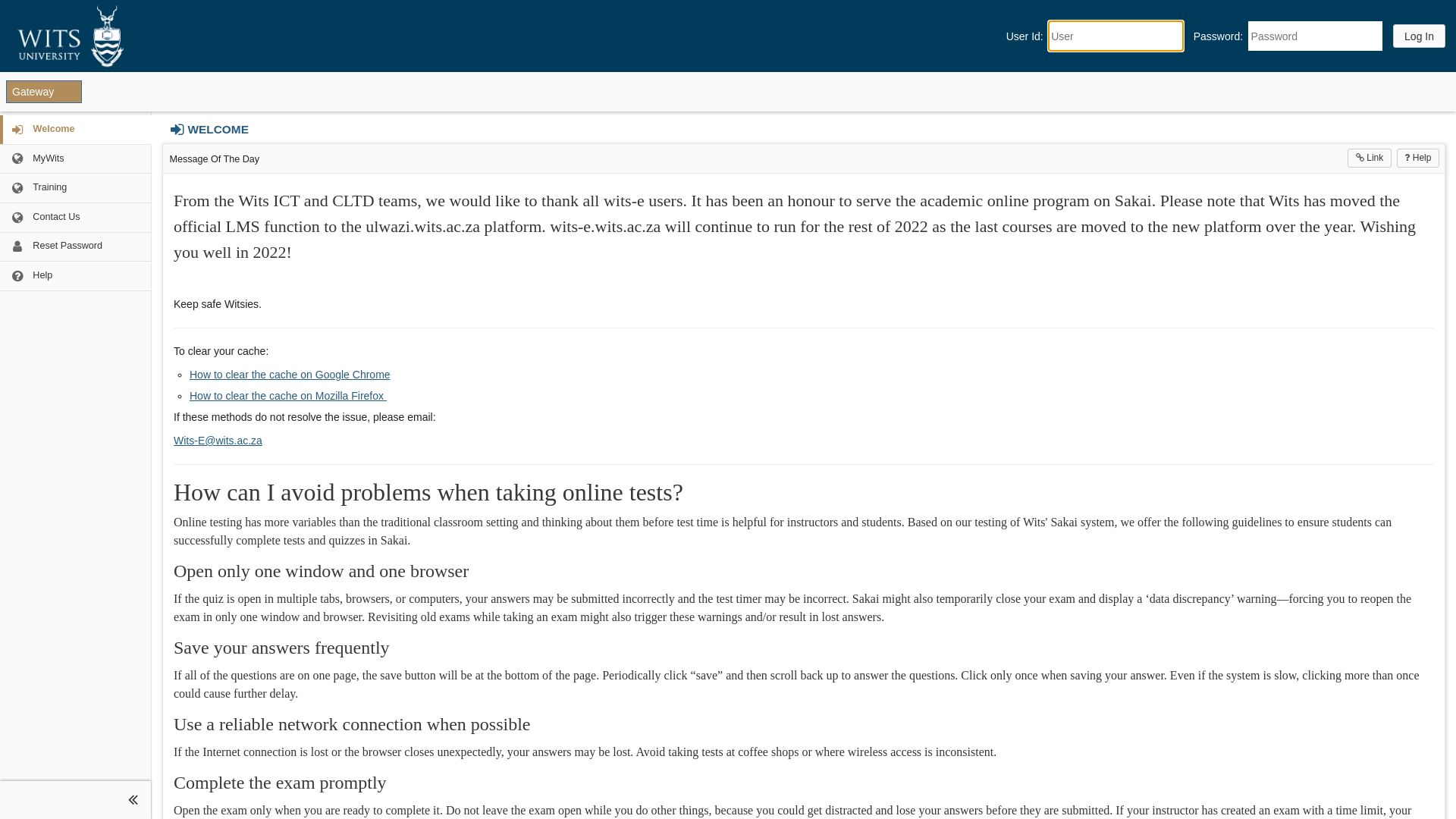 Webseitenstatus wits-e.wits.ac.za ist   ONLINE