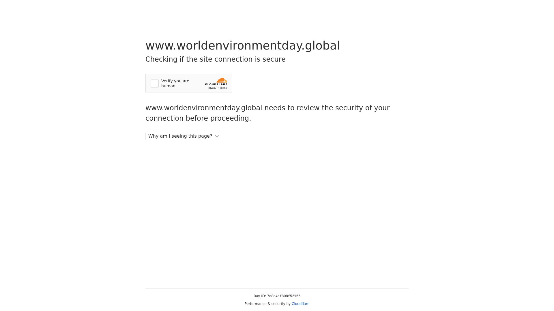 Webseitenstatus worldenvironmentday.global ist   ONLINE