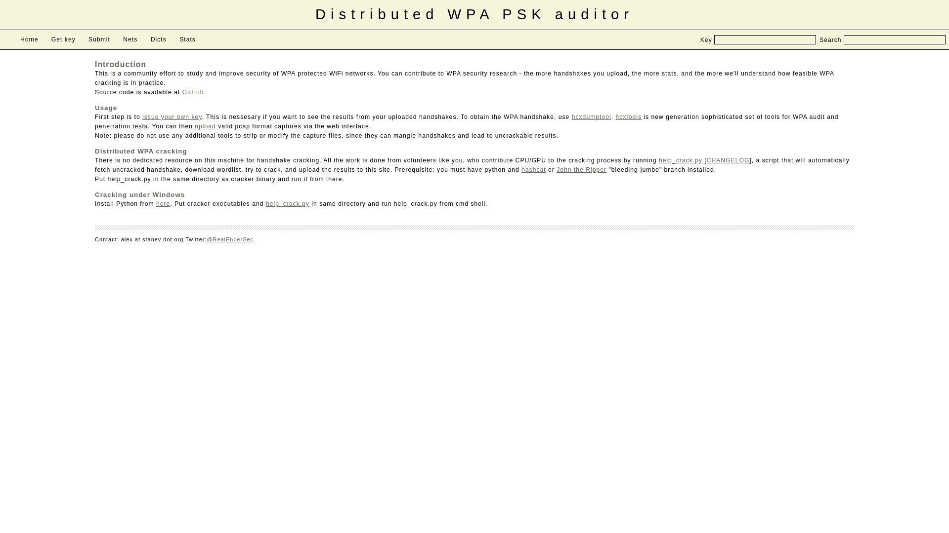Webseitenstatus wpa-sec.stanev.org ist   ONLINE