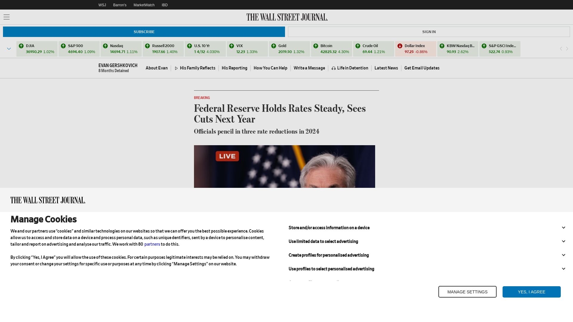 Webseitenstatus wsj.com ist   ONLINE