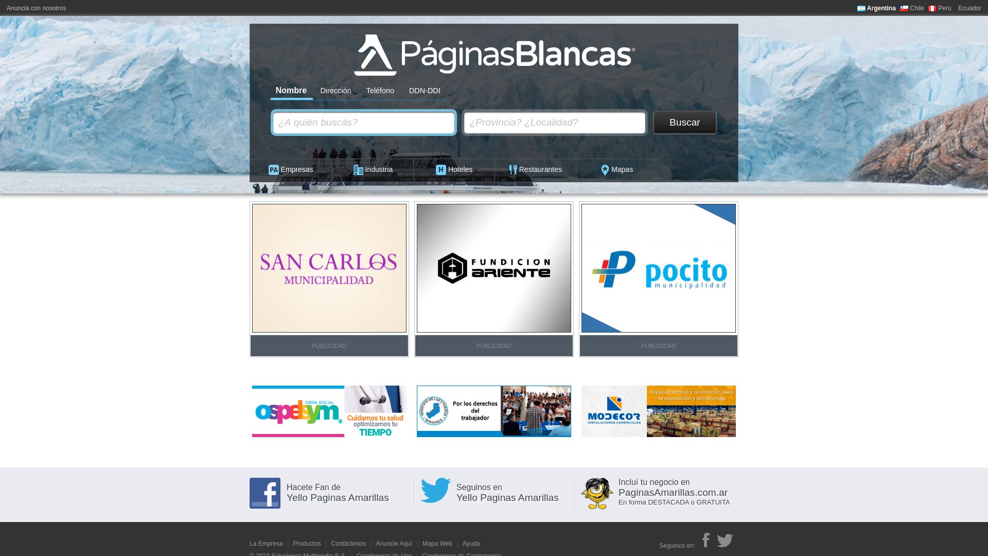 Webseitenstatus www.paginasblancas.com.ar ist   ONLINE