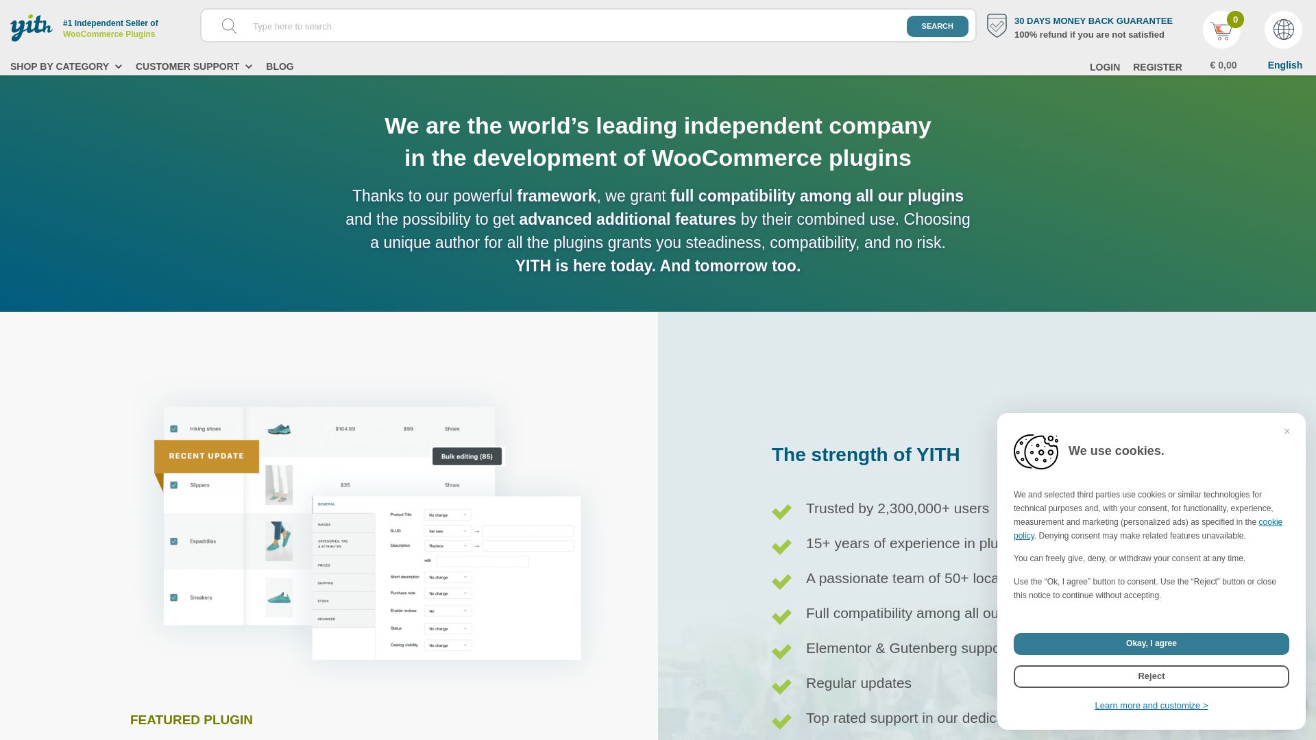 Webseitenstatus yithemes.com ist   ONLINE