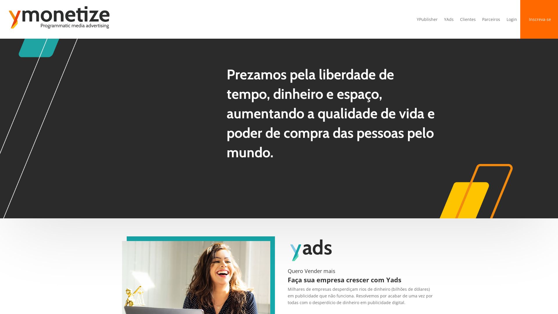 Webseitenstatus ymonetize.com ist   ONLINE