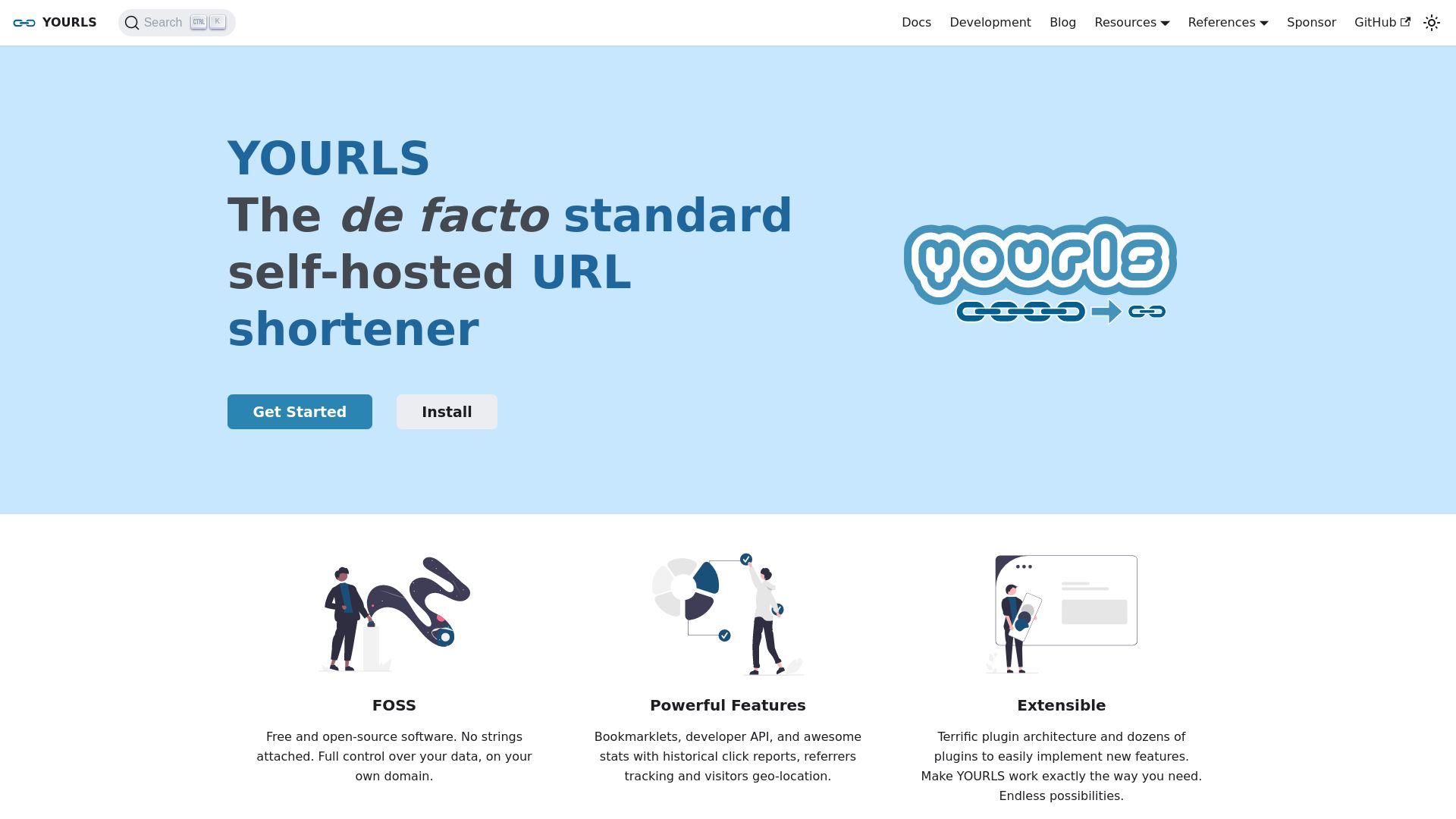 Webseitenstatus yourls.org ist   ONLINE