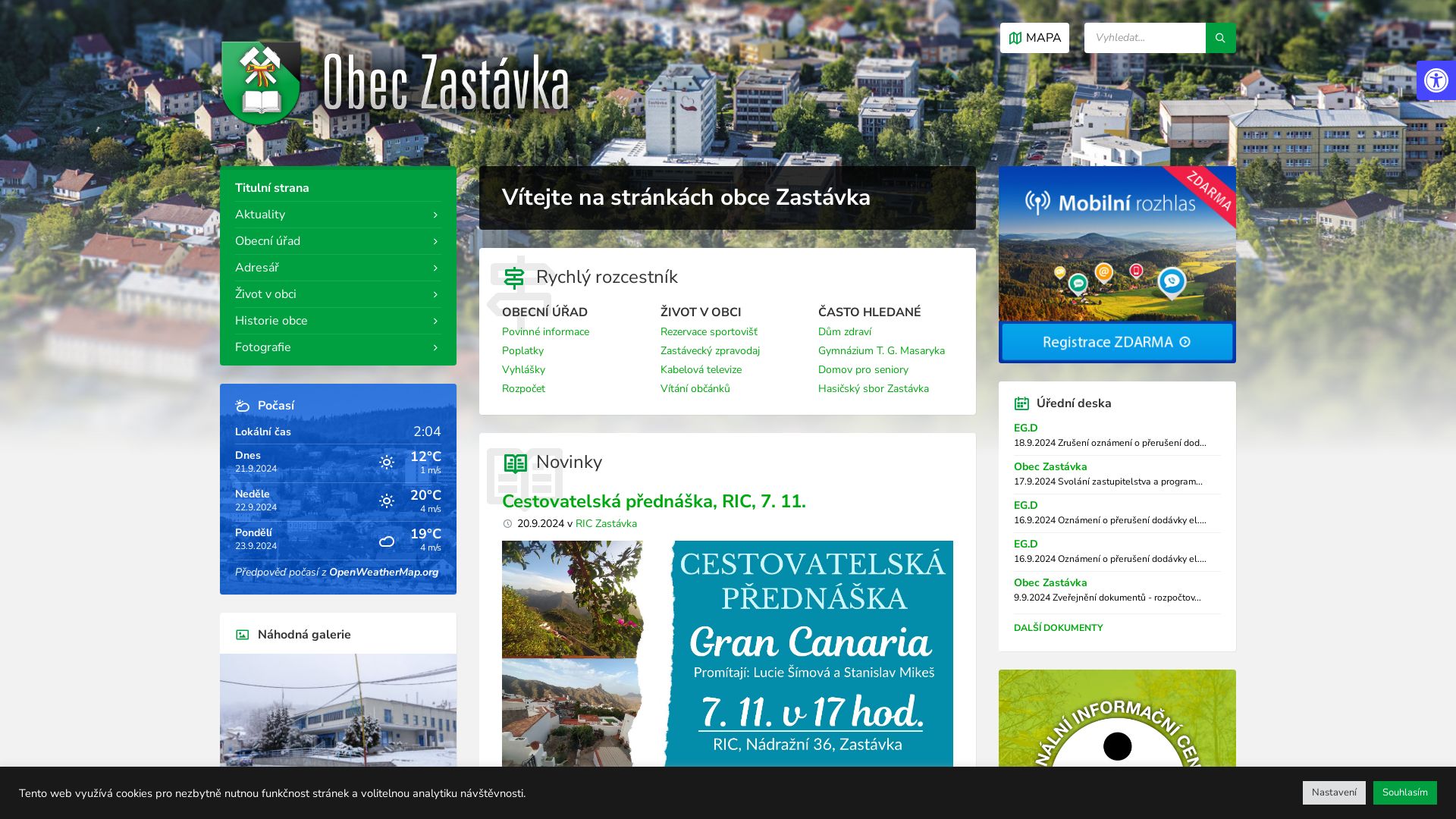 Webseitenstatus zastavka.cz ist   ONLINE